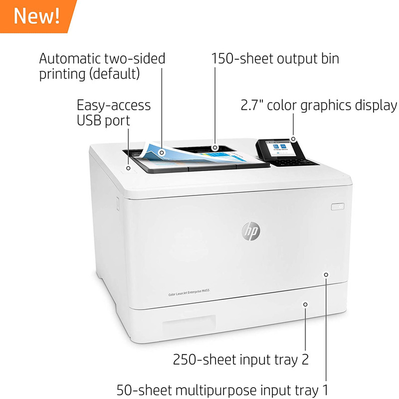 پرینتر لیزری اچپی مدل Color LaserJet Enterprise M455dn