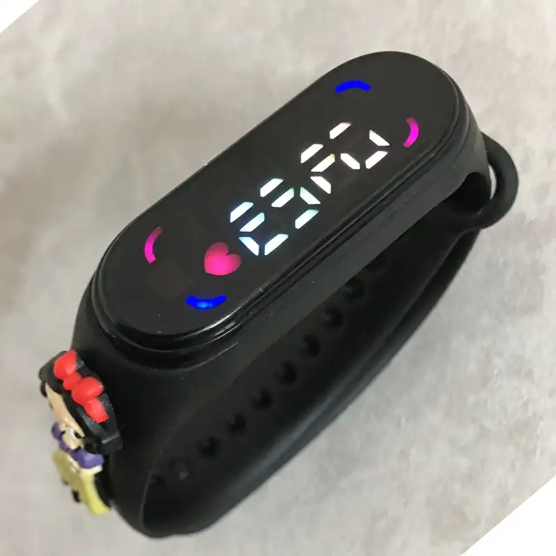 ساعت مچی دیجیتال دخترانه مدل ضداب سیلیکونی LED طرح سفید برفی کد S G