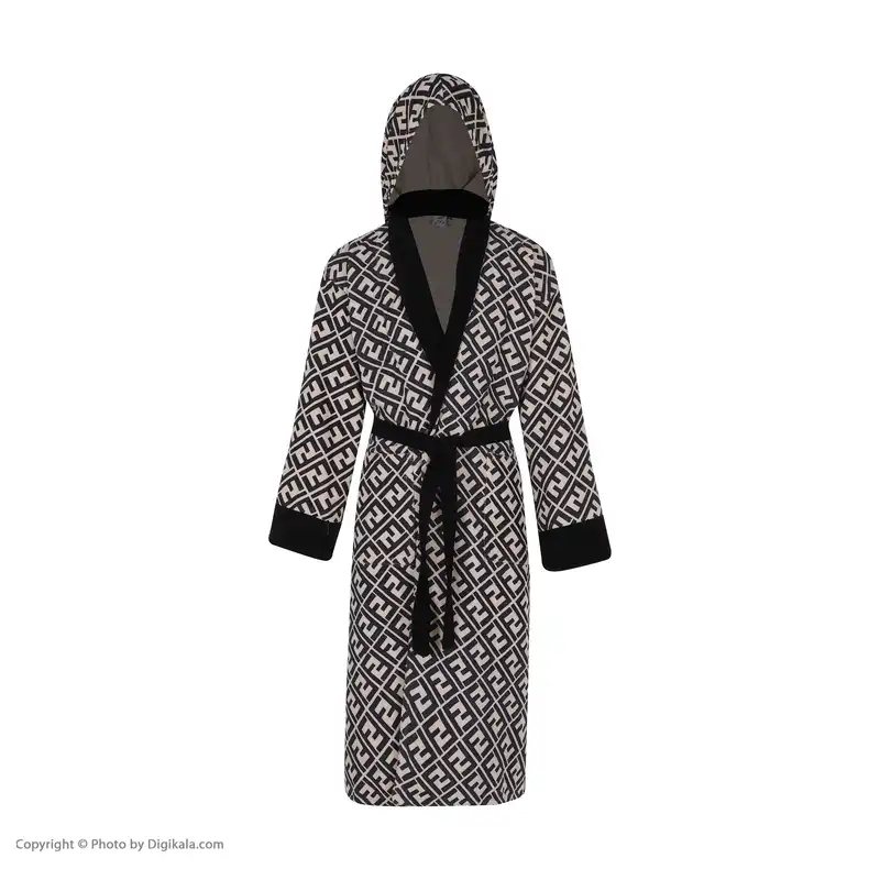 حوله پالتویی ارغوان طرح فلورا سایز 125