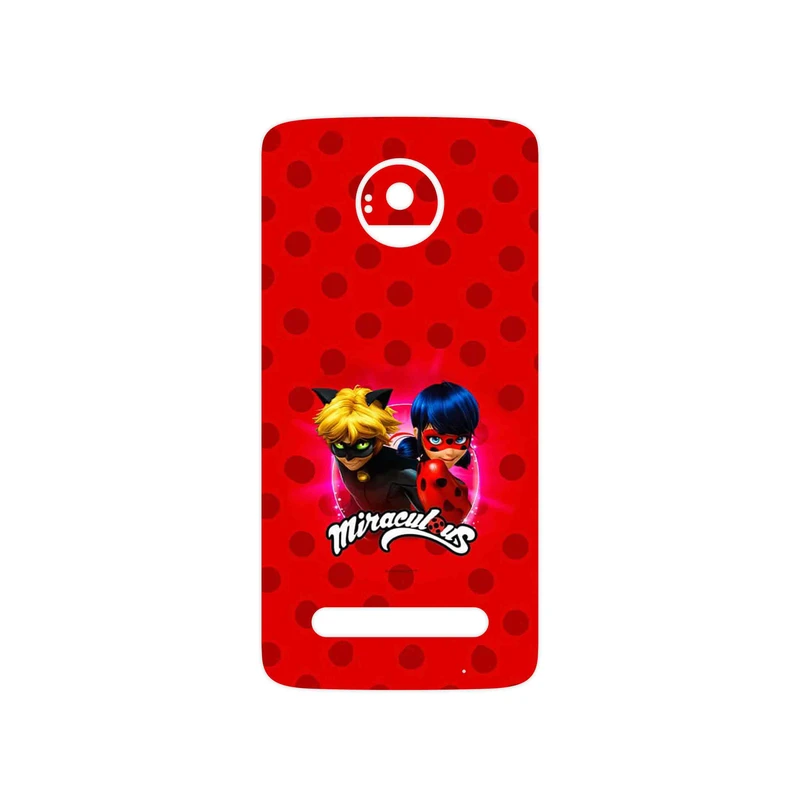 برچسب پوششی ماهوت مدل Ladybug and Cat Noir مناسب برای گوشی موبایل موتورولا Moto Z2 Play