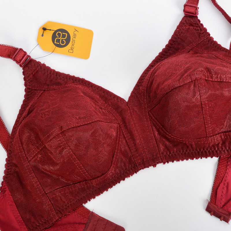 سوتین زنانه دکسونری مدل 125006949 نخی رنگ شرابی