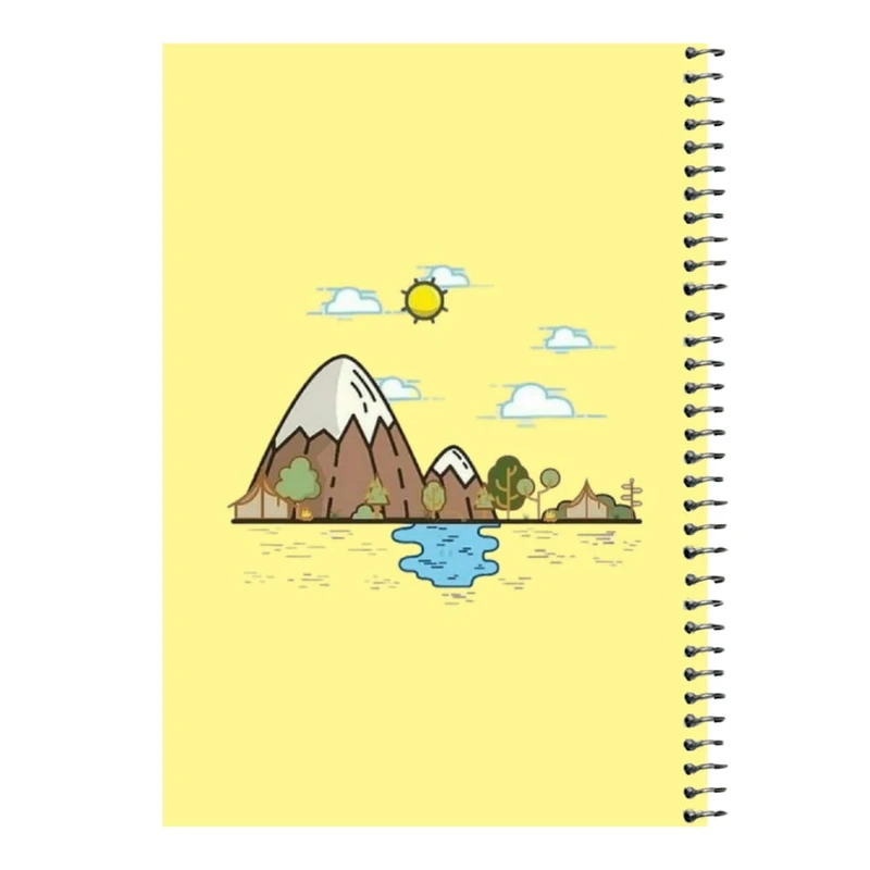 دفتر مشق 80 برگ اس جی مدل طبیعت  