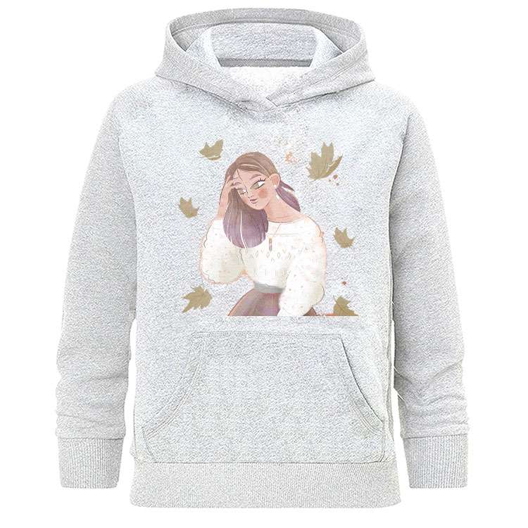 هودی زنانه طرح دخترانه پاییز مدل H305