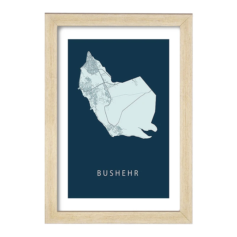 تابلو خندالو مدل نقشه بوشهر کد F11965