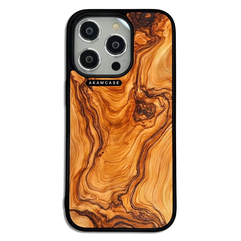 کاور آکام مدل AMC-WA14PRO-WOOD-25 مناسب برای گوشی موبایل اپل iPhone 14 Pro