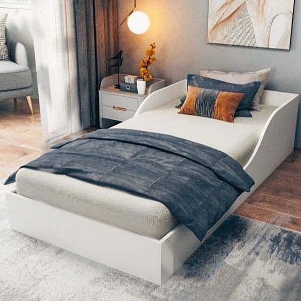 تخت خواب یک نفره مدل H20 سایز 90×200 سانتیمتر