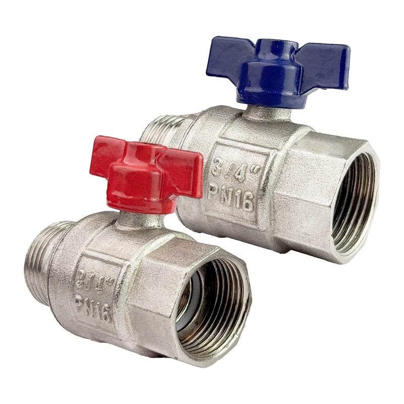 شیر پکیج نم ریز مدل پروانه ای 3/4 مجموعه دو عددی