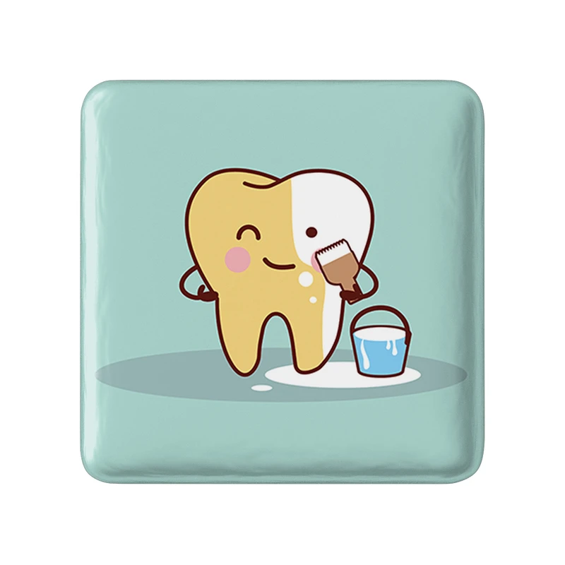 مگنت خندالو طرح دندان و دندان پزشکی کودکانه مدل مربعی کد 36702