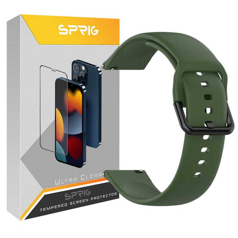بند اسپریگ مدل SGK-SP مناسب برای ساعت هوشمند سامسونگ Galaxy Watch Active 1 / Active 2 40mm / Active 2 44mm / Watch 3 size 41mm / Galaxy Watch 4 40mm / watch 4 42mm / watch 4 44mm / watch 4 46mm