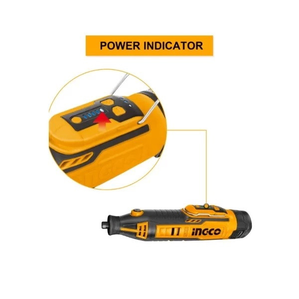 فرز انگشتی مینیاتوری شارژی اینکو مدل CMGLI12011-12V-110Pcs فرز انگشتی مینیاتوری شارژی اینکو مدل CMGLI12011-12V-110Pcs