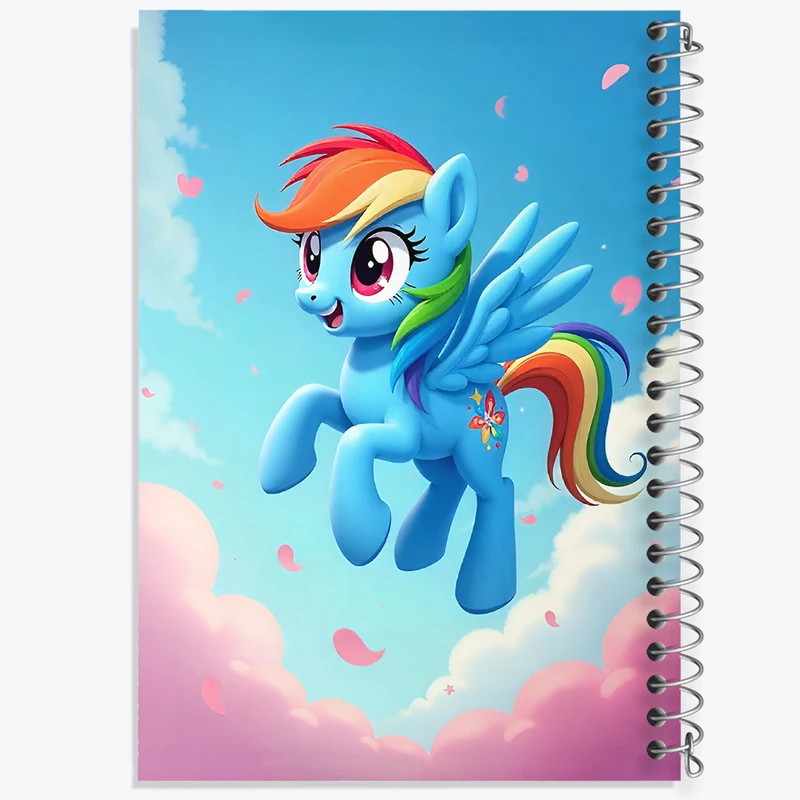 دفتر ژورنال نویسی 50 برگ خندالو مدل نقطه ای طرح اسب پونی کد N4400