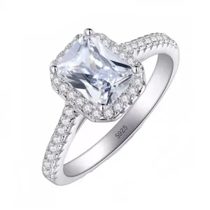 انگشتر زنانه مدل نگین مستطیل 