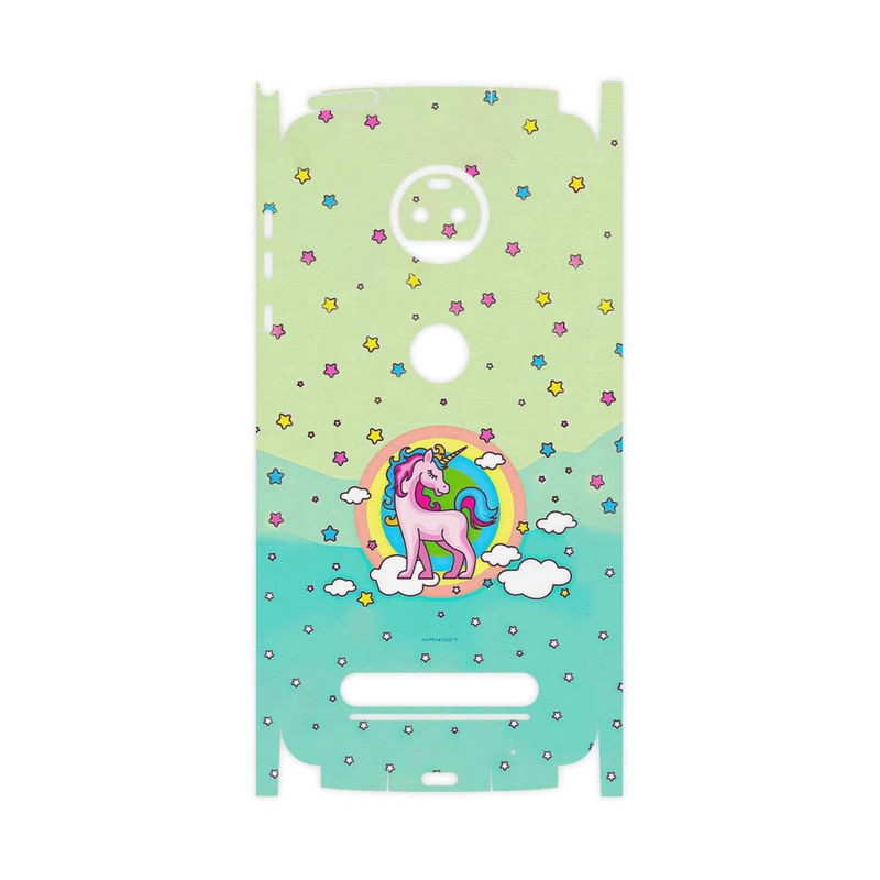 برچسب پوششی ماهوت مدل Rainbow unicorn adventure-FullSkin مناسب برای گوشی موبایل موتورولا Moto Z2 Force