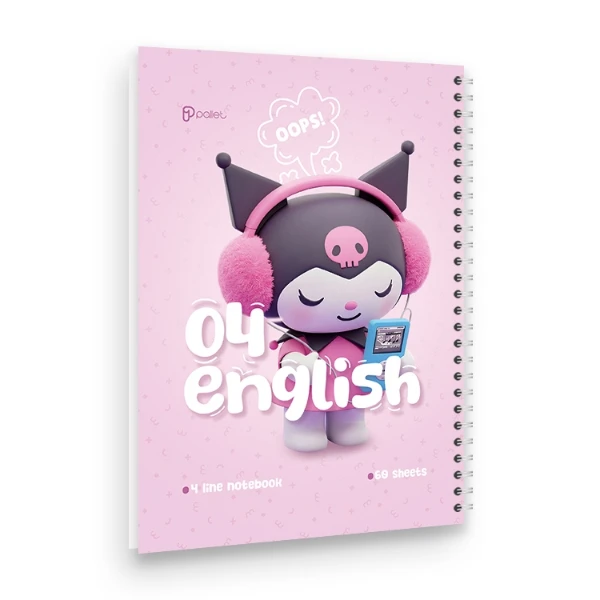 دفتر زبان 60 برگ مدل کرومی کد 04 پالت