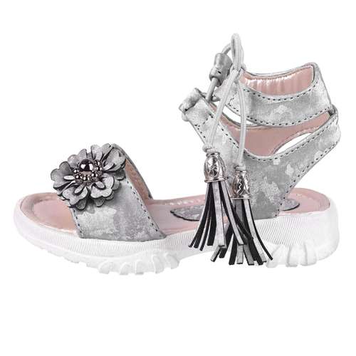 صندل دخترانه مدل گلدار کد GRY.3342