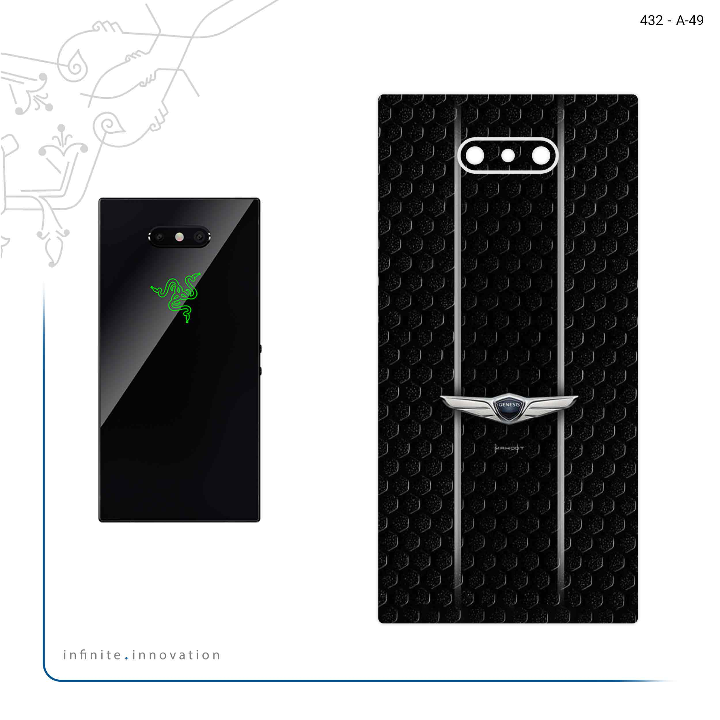 برچسب پوششی ماهوت مدل Genesis مناسب برای گوشی موبایل ریزر Phone 2