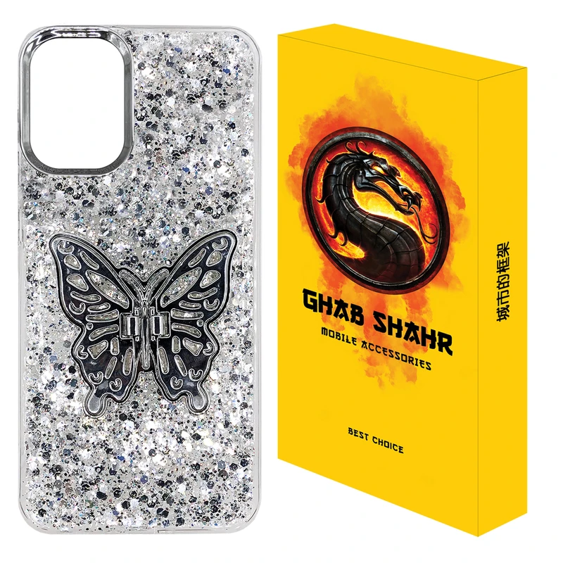 کاور قاب شهر مدل پروانه مناسب برای گوشی موبایل سامسونگ Galaxy A03s