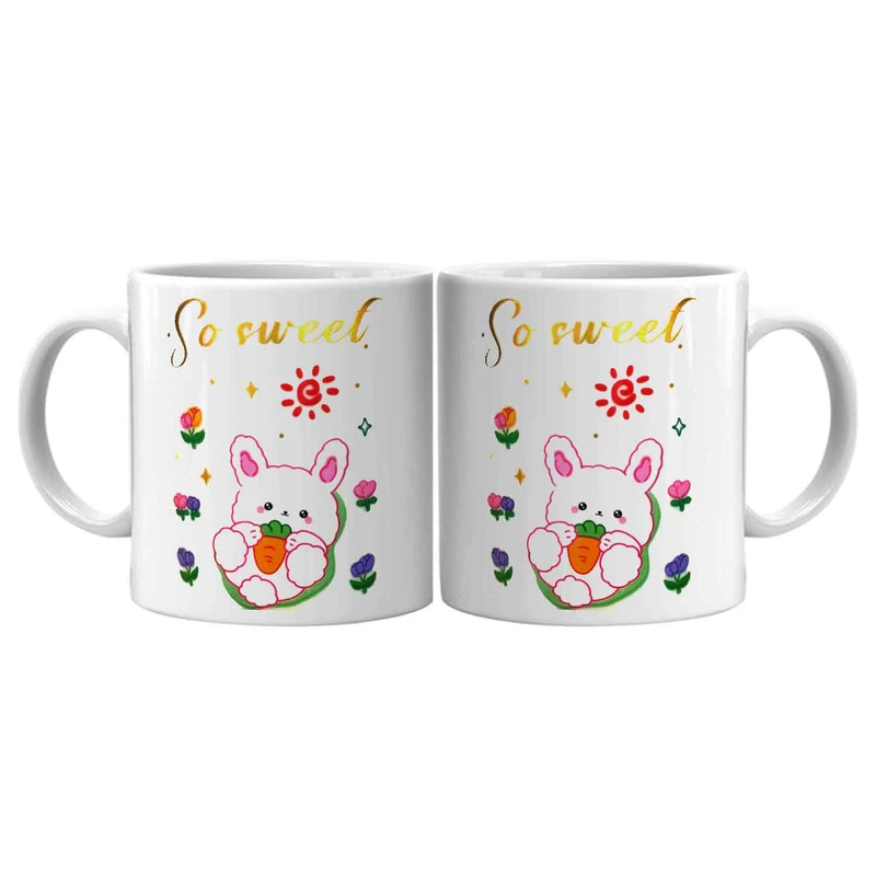 ماگ طرح خرگوش کد 102 مجموعه دو عددی