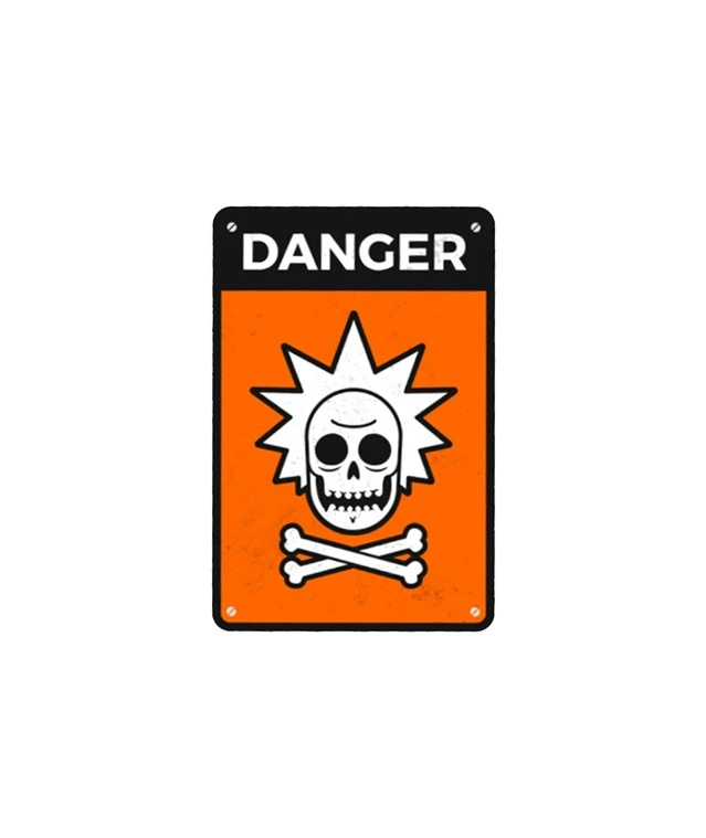 استیکر تزئینی موبایل و تبلت لولو مدل DANGER کد 75