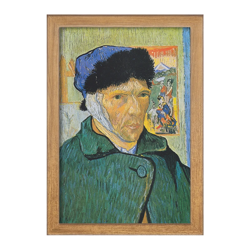 تابلو خندالو مدل سلف پرتره ونسان ونگوگ (Van Gogh) کد 36810