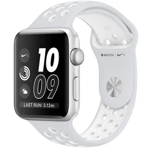 ساعت هوشمند اپل واچ سری 2 مدل Nike Plus 38mm Silver Aluminum Case with Pure Platinum/White Nike Sport Band