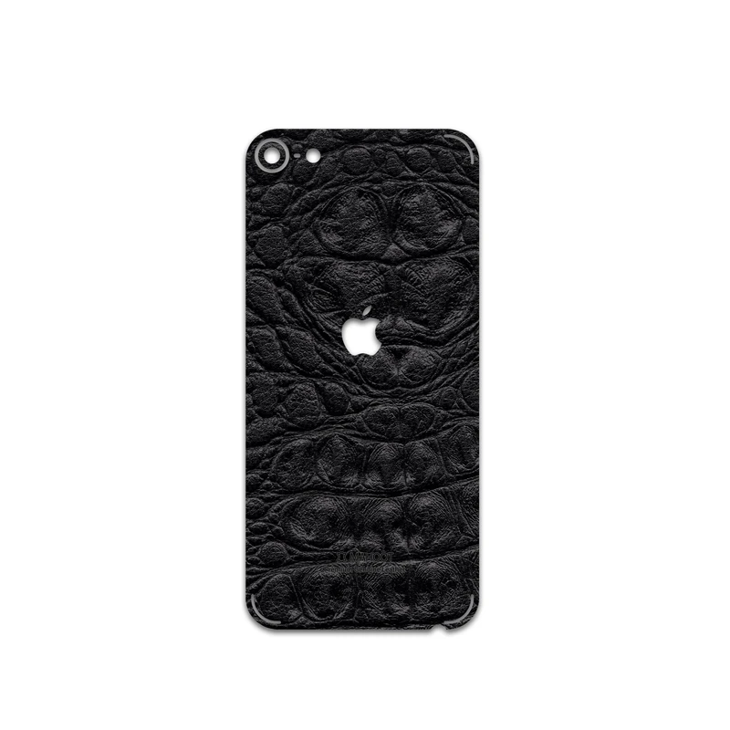 برچسب پوششی ماهوت مدل Black-Crocodile-Leather مناسب برای گوشی موبایل اپل iPod touch 6th Gen