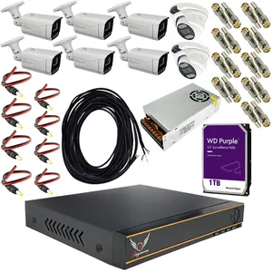 Raymoon Security Camera Security System Model 2 Megapixel Code RP-2M-8C-03