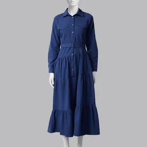 پیراهن یقه برگردان زنانه ترندیول مدل 823689950