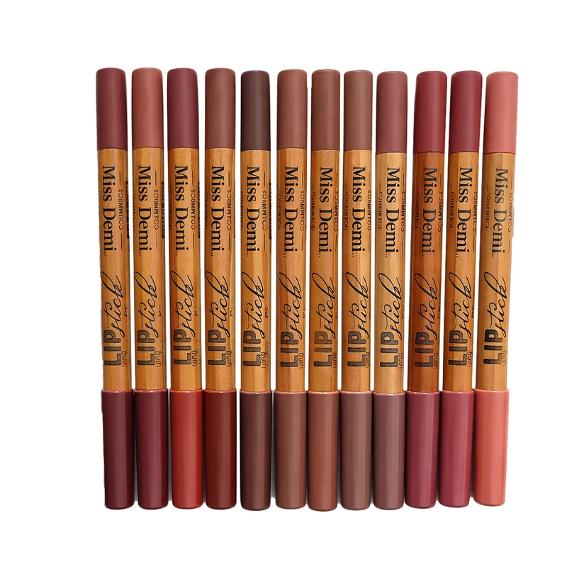 مداد لب میس دمی مدل Long Lasting مجموعه 12 عددی