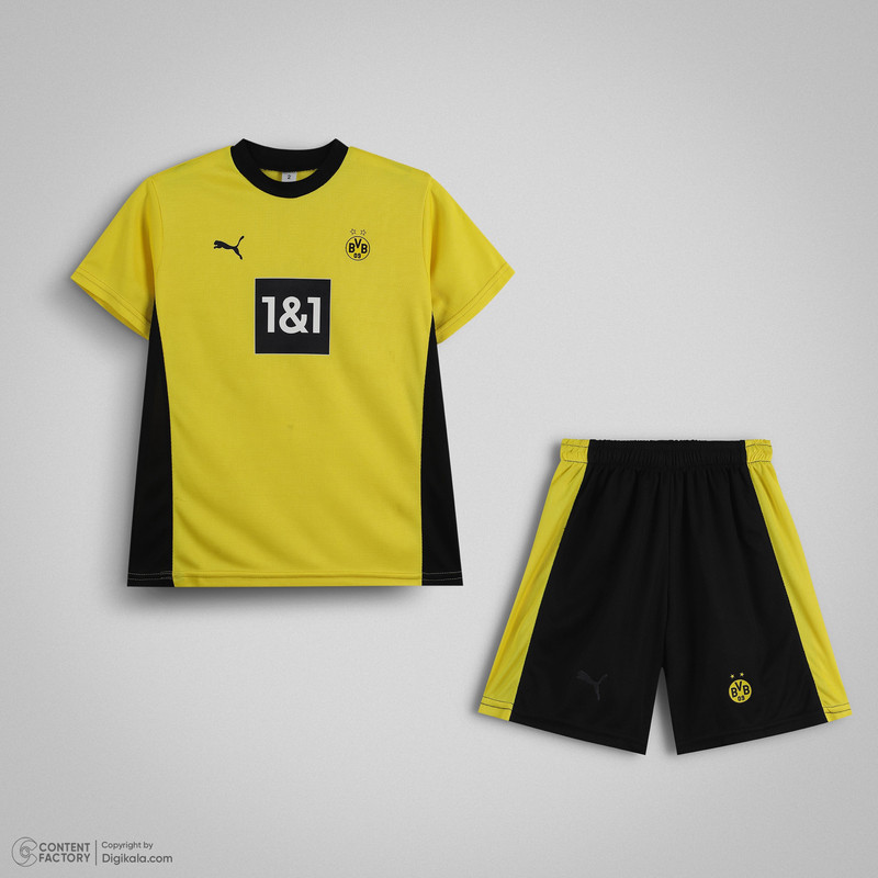 ست پیراهن و شلوارک ورزشی پسرانه مدل Dortmund_0025