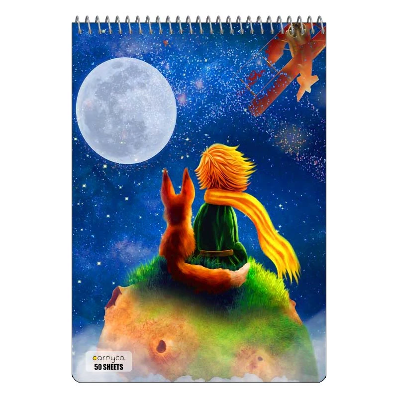 دفتر نقاشی 50 برگ سیمی کارنیکا طرح شازده کوچولو The Little Prince کد 60298