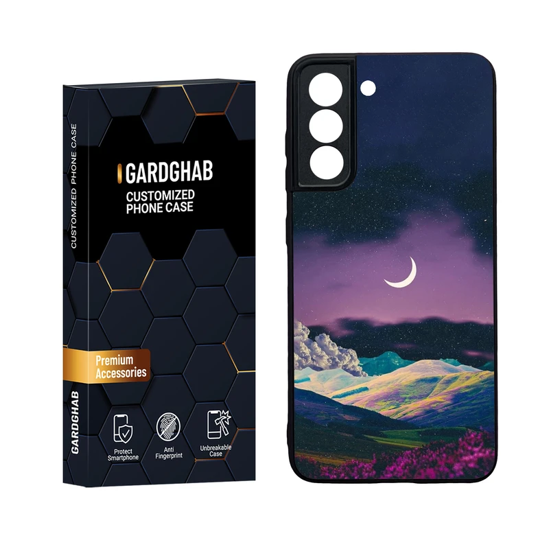 کاور گارد قاب مدل دور ژله ای پشت گلس منظره و طبیعت مناسب برای گوشی موبایل سامسونگ Galaxy S21 FE