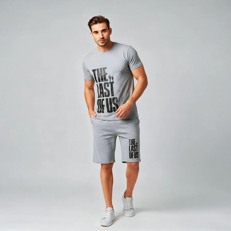 ست تی شرت و شلوارک مردانه مدل A118