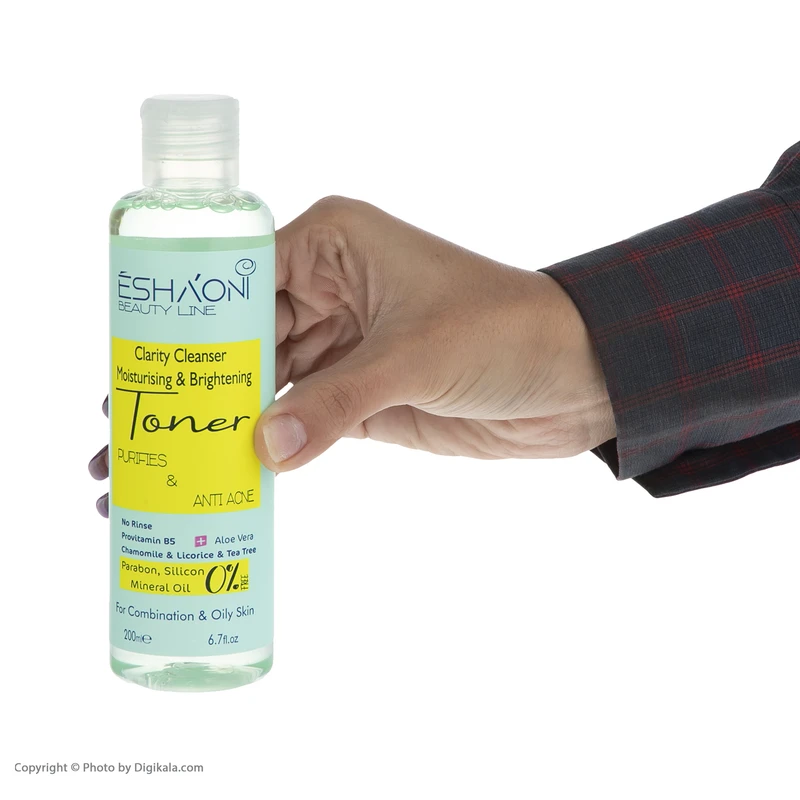 عکس شماره 2 : تونر پاک کننده صورت اشااونی مدل aloe vera حجم 200 میلی لیتر