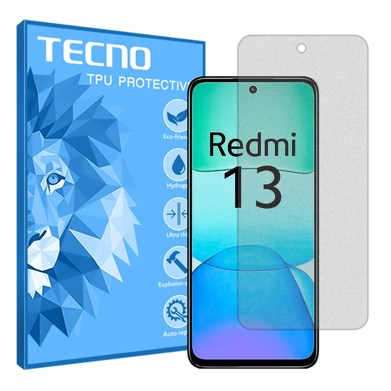 محافظ صفحه نمایش مات تکنو مدل Resistant‌ مناسب برای گوشی موبایل شیائومی Redmi 13