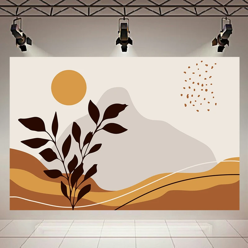  تابلو بوم طرح مخمل مینیمال انتزاعی مدل طبیعت کد AR302509