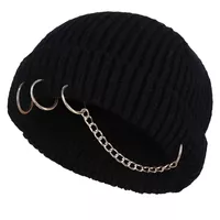 کلاه لئونی بافتنی مدل سام طرح حلقه دار زنجیری