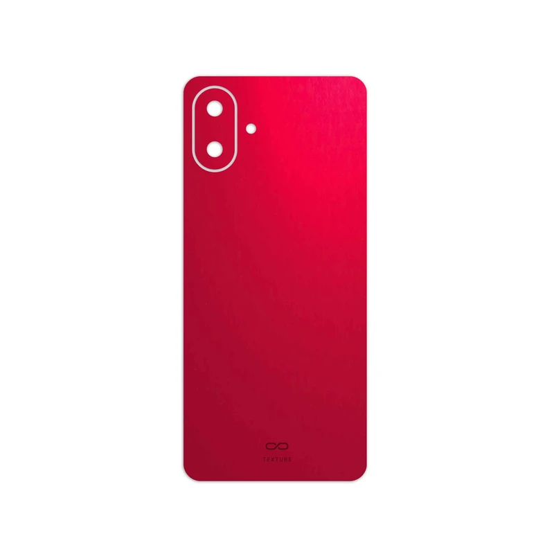 برچسب پوششی ماهوت مدل Matte-Warm-Red مناسب برای گوشی موبایل سامسونگ Galaxy A07