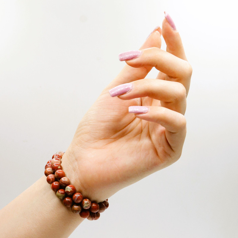 دستبند زنانه مدل سنگ جاسپر