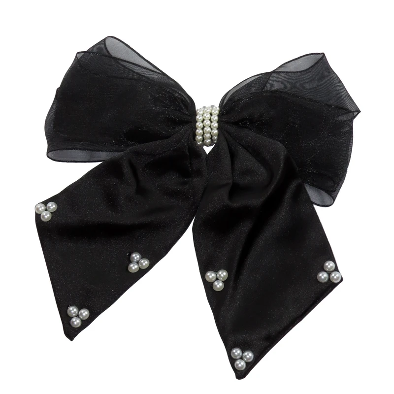 گیره مو زنانه مدل فرانسوی پاپیونی کد G_Lnd_3148