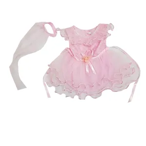 ست پیراهن و تل مو دخترانه مدل 17842