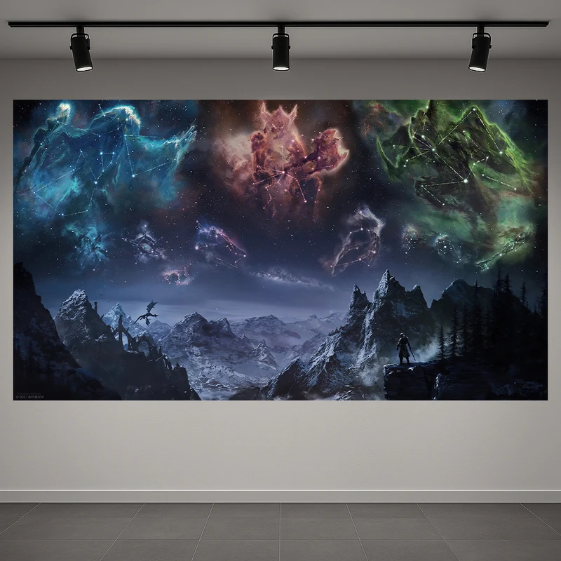 پوستر طرح گیم مدل آسمان بازی اسکایریم کد AR3058908