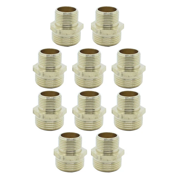تبدیل دینا مدل برنجی سایز 1 - 3/4 اینچ بسته 10 عددی