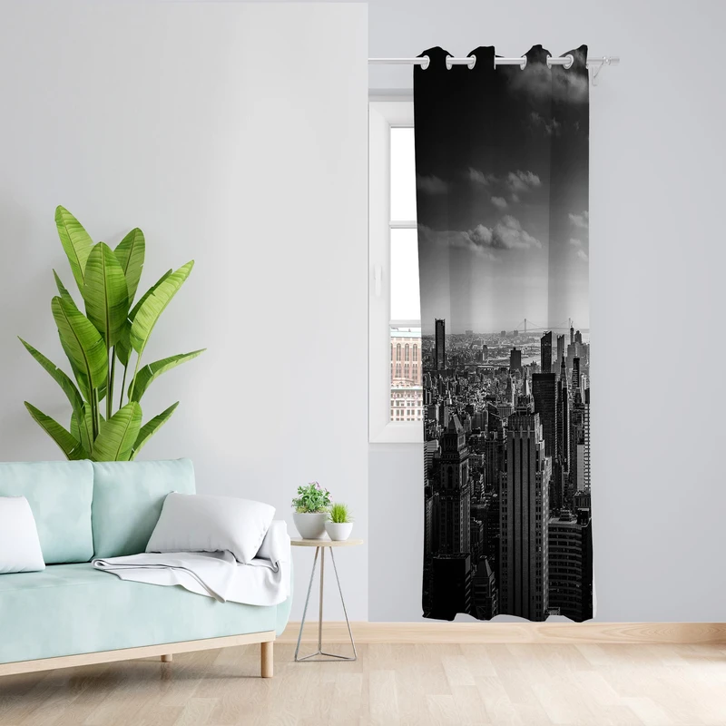 پرده طرح سیتی مدل مخمل پانچی کد 1381 z سایز 140x200 سانتی متر