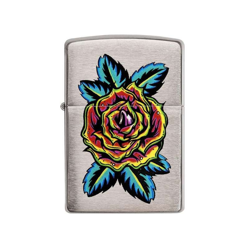 فندک زیپو مدل Blooming Rose Tattoo کد 29399