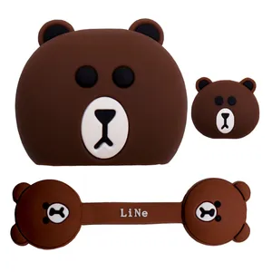 محافظ کابل رامیلا مدل Silicon_Teddy به همراه نظم دهنده کابل مجموعه 3 عددی