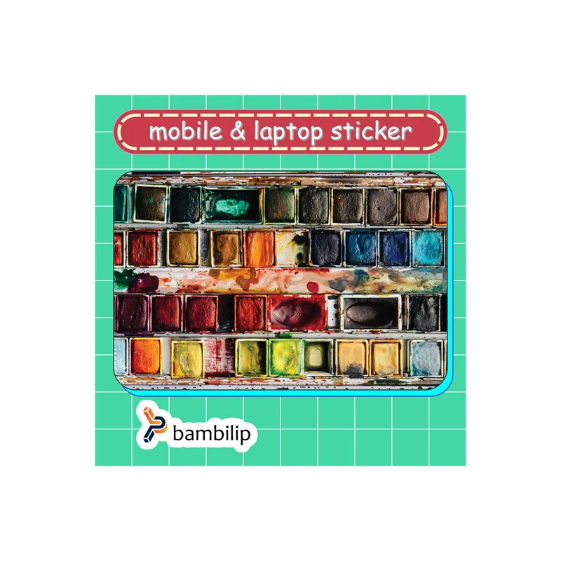 استیکر بامبیلیپ مدل کارت عابر طرح آبرنگ  کد 1250806