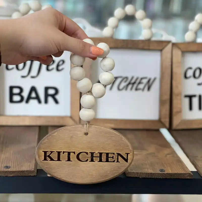 آویز تزیینی مدل آشپزخانه مهره طرح کیچن