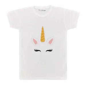 تی شرت بچگانه پرمانه طرح یونیکورن کد pmt.3261