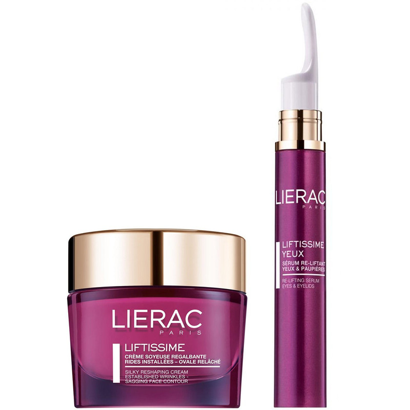 پک ضد چروک لیراک سری Liftissime مدل LIfting Face Cream و Anti Ageing Eye Cream
